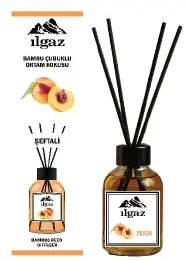ILGAZ BAMBU ÇUBUKLU ODA KOKUSU SERİSİ - ŞEFTALİ