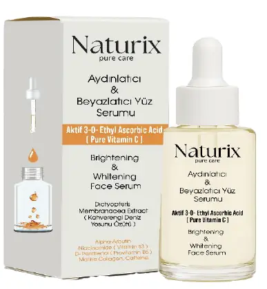 NATURIX CİLT BAKIM SERUMU AYDINLATICI & BEYAZLATICI
