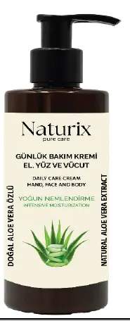 NATURIX POMPALI EL VÜCUT BAKIM KREMİ ALOE VERA