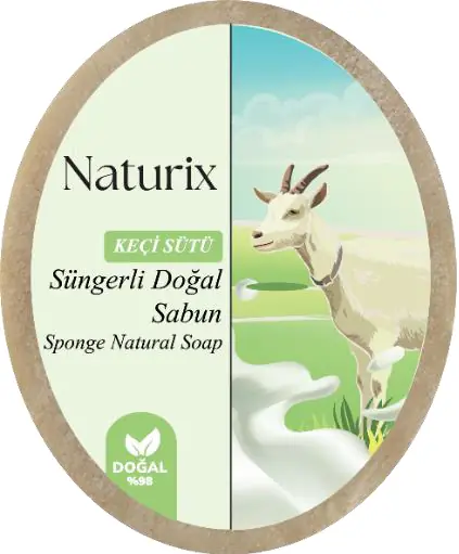 NATURİX SÜNGERLİ SABUN - KEÇİ SÜTLÜ
