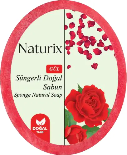 NATURİX SÜNGERLİ SABUN - GÜL