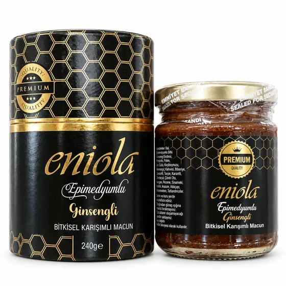 ENİOLA SİLİNDİR KUTU EPİMEDYUMLU GİNSENGLİ MACUN
