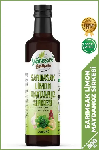 YÖRESEL BAHÇEM SARIMSAK LİMON MAYDANOZ SİRKESİ
